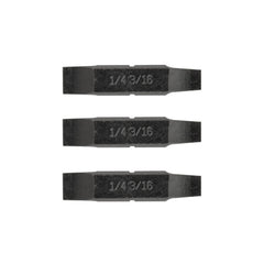 1/4" & 3/16" Flat Screwdriver Bits